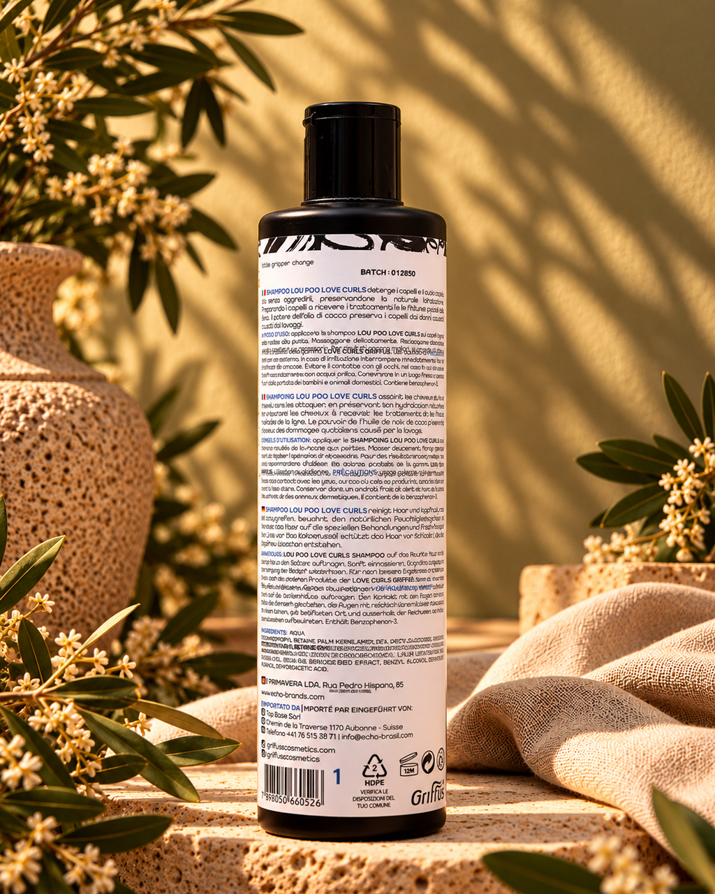 Griffus Love Curls Shampoo 400 ml – Rückseite
