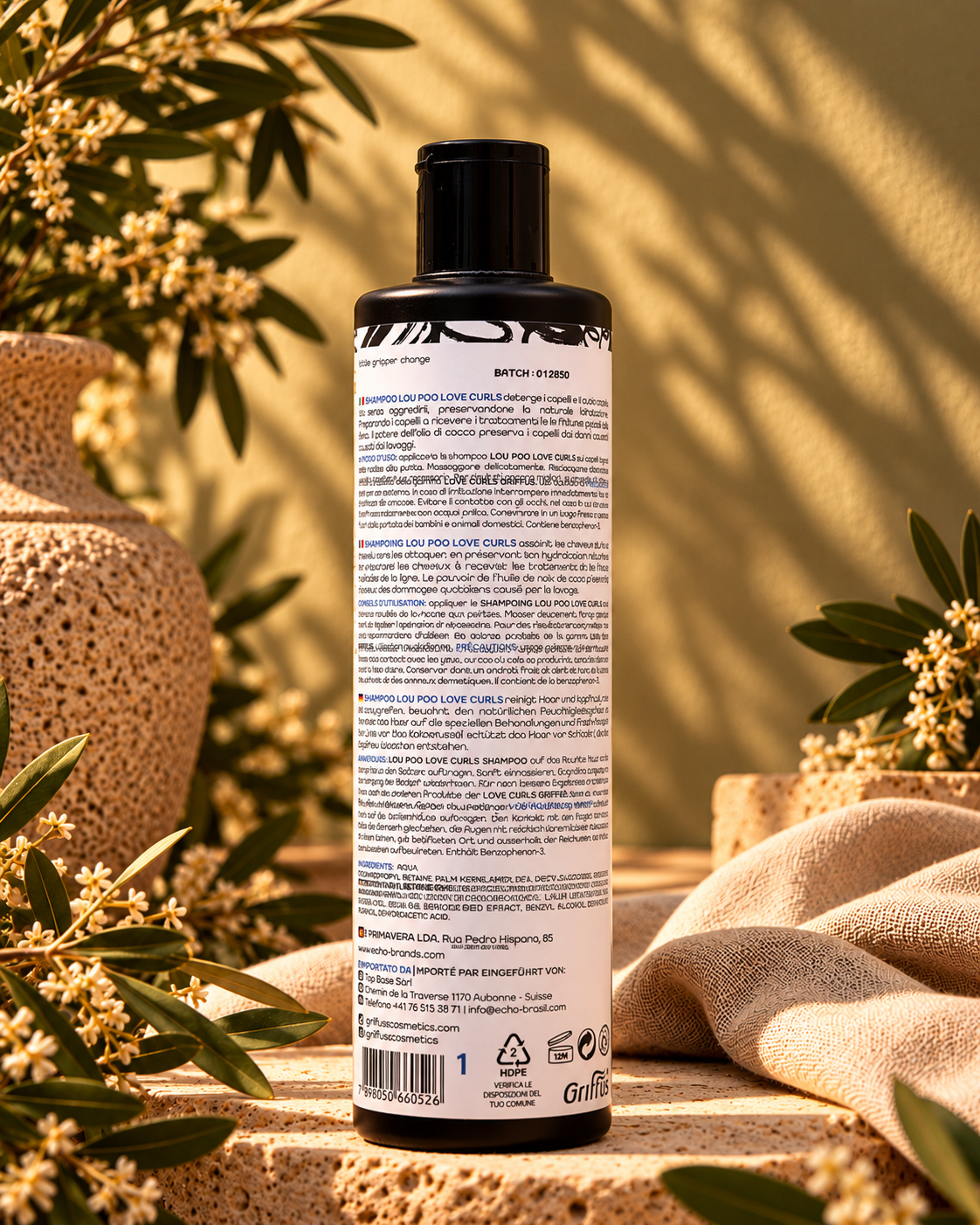 Griffus Love Curls Shampoo 400 ml – Rückseite