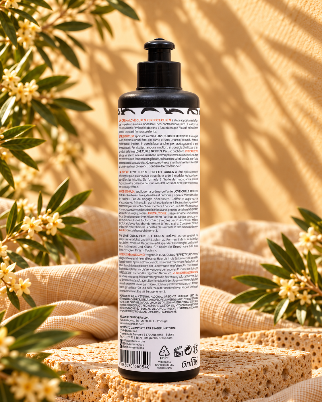 Griffus Love Curls Perfect Curls Leave-in 420 ml (3ABC) – Rückseite
