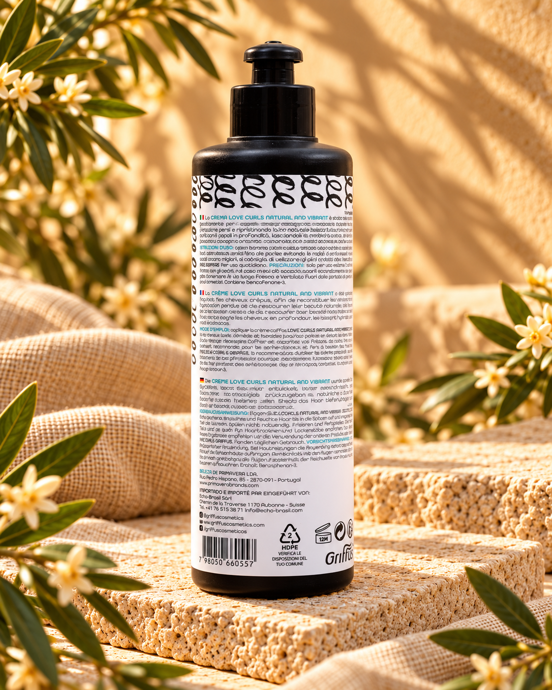 Griffus Love Curls Vibrant Curls Leave-in 420 ml (4ABC) – Rückseite