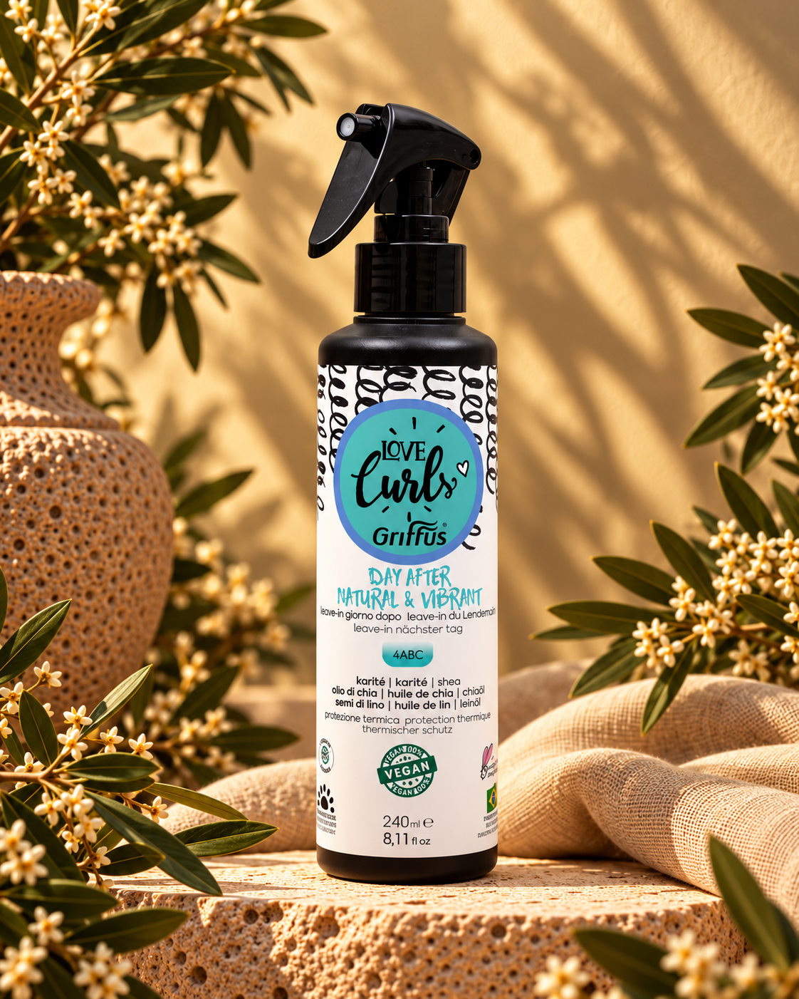 Griffus Love Curls Vibrant Curls Leave-in Spray 240 ml (4ABC) – Vorderseite