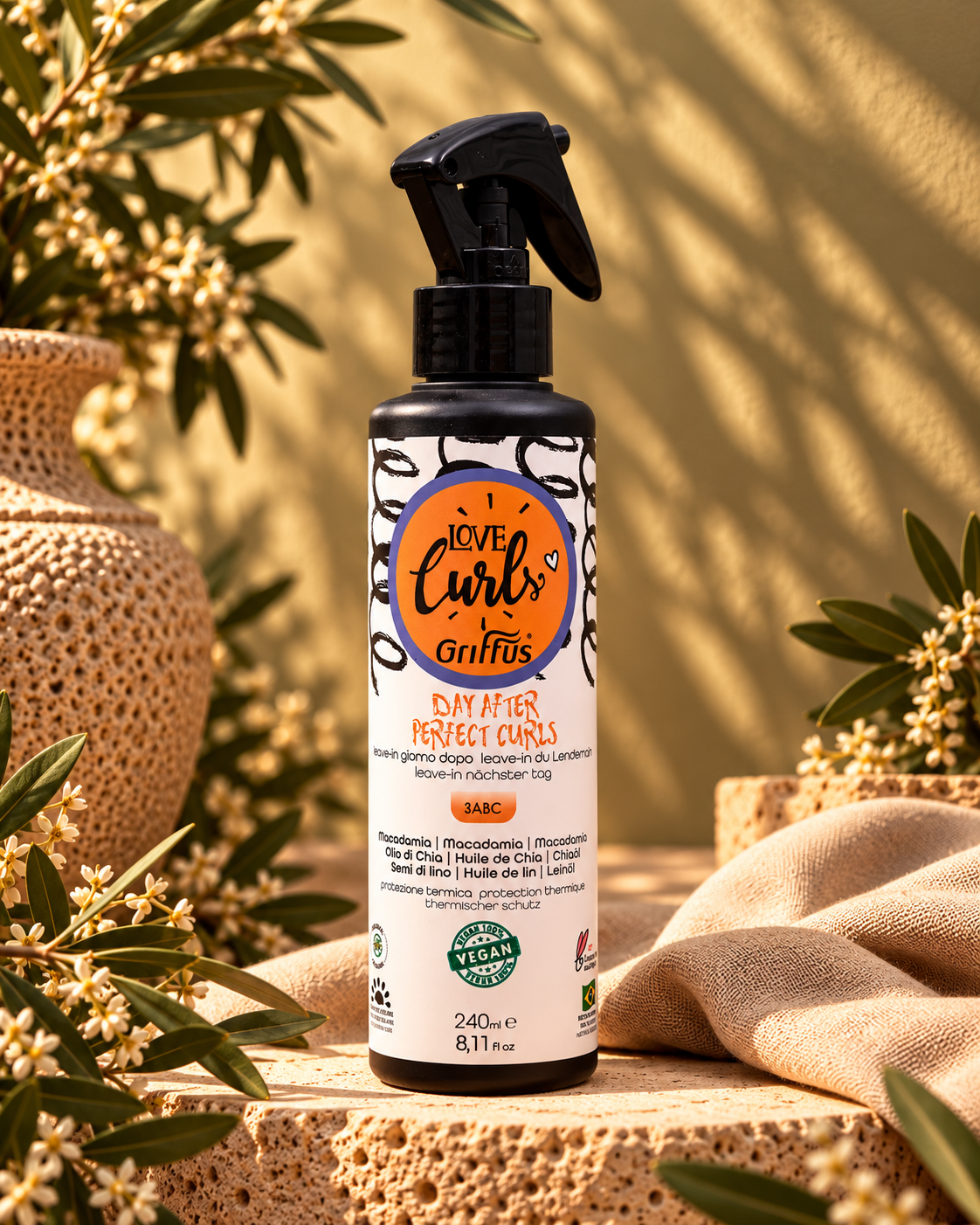 Griffus Love Curls Perfect Curls Leave-in Spray 240 ml (3ABC) – Vorderseite