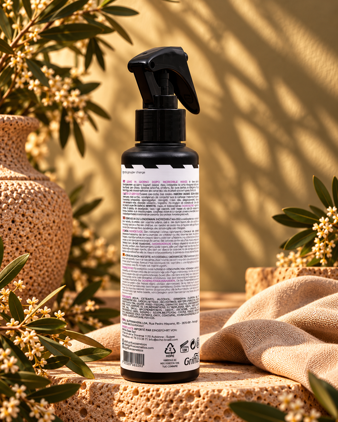 Griffus Love Curls Incredible Waves Leave-in Spray 240 ml (2ABC) – Rückseite